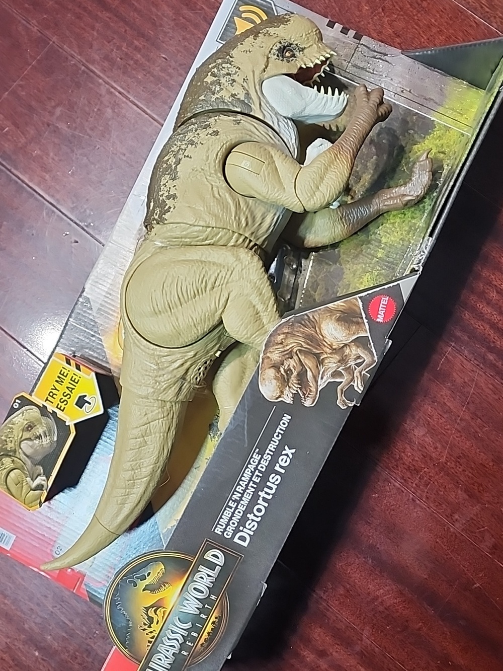 Jurassic World Rebirth Distortus Rex Rumble'n Rampage 22” U  🆕